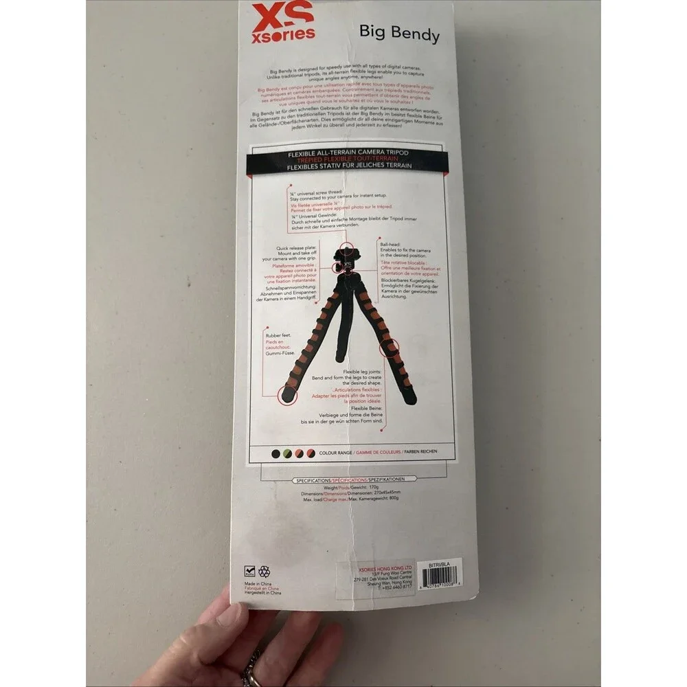 TREPIED FLEXIBLE TRIPOD BIG BENDY XS XSORIES ACCESSOIRE CAMERA.